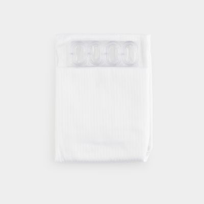 Satin stripe shower curtain