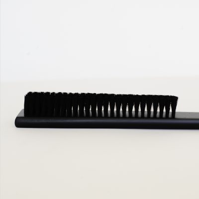 Wood coat brush & shoe horn