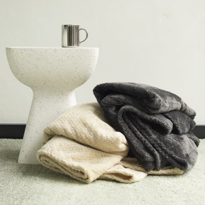 Herringbone fleece blanket