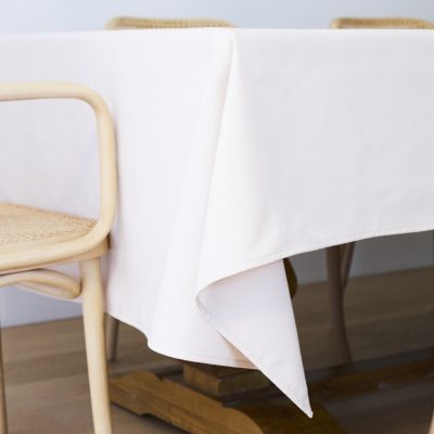 Spun poly table linen